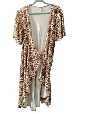 Kate Quinn Merry Mushroom Organic Cotton Kimono Robe With Pockets